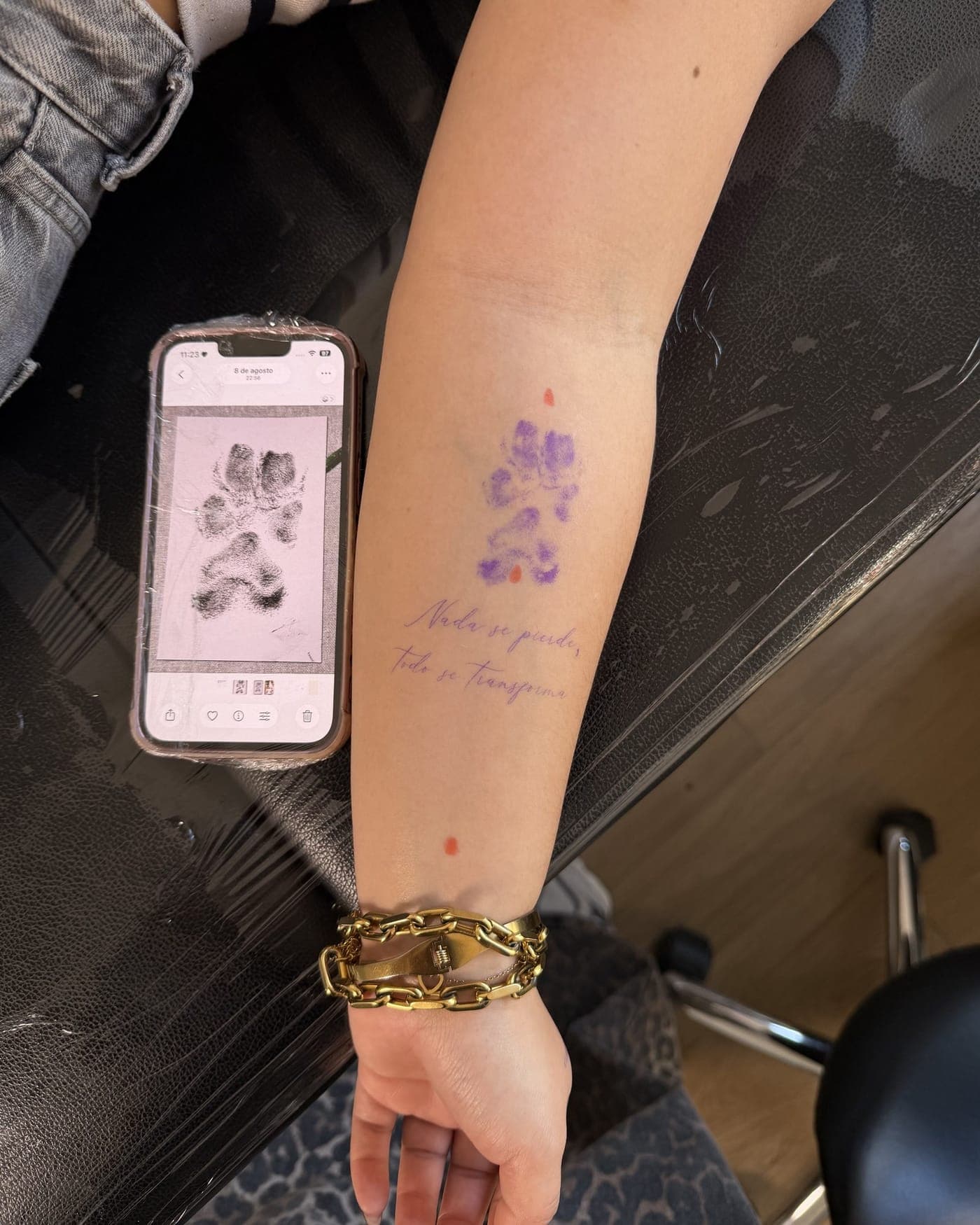 Tatuaje fine line — Del stencil a la piel